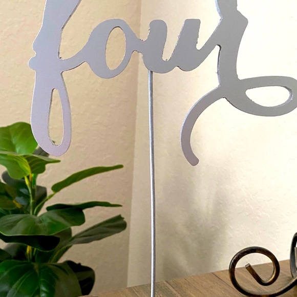 Wedding table numbers